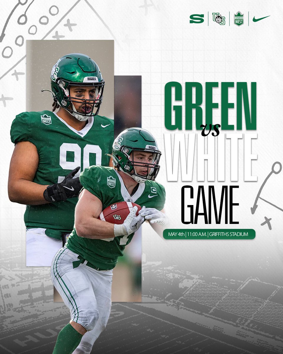 we’re BACK in ACTION 👀

come out and get the first look at the 2025 squad at our annual Green vs. White scrimmage tomorrow morning at Griffiths @ 11AM 

#HuskiePride | #PowerofthePack