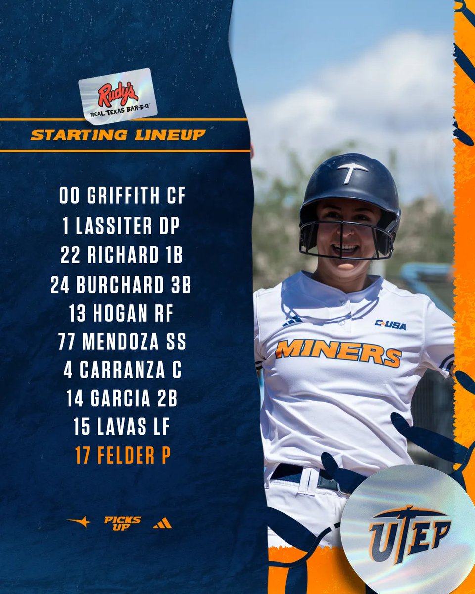 UTEP Softball (@utepsoftball) on Twitter photo ๐ <a href="/rudysbbq/">Rudy's Bar-B-Q</a> ๐๐๐๐๐๐๐๐ ๐๐๐๐๐๐ ๐
๐ MTSU
#PicksUp | linktr.ee/utepsoftball ๐ <a href="/rudysbbq/">Rudy's Bar-B-Q</a> ๐๐๐๐๐๐๐๐ ๐๐๐๐๐๐ ๐
๐ MTSU
#PicksUp | linktr.ee/utepsoftball