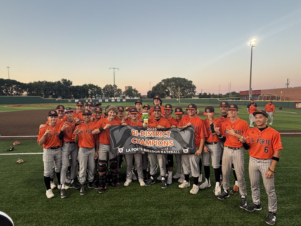 On to the next round of the UIL baseball playoffs! Congratulations, La Porte High School Baseball for your bi-district series win over Sterling! #LPLegacy #BestNeverRest