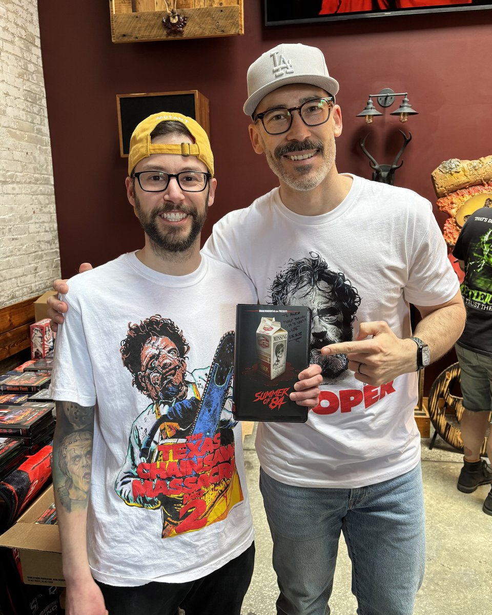Alex DiVincenzo (@alexislegend) on Twitter photo Fun surprise running into Summer of 84 and Winnie-the-Pooh: Blood and Honey 2 writer <a href="/matthewgleslie/">Matt Leslie</a> at Salem Horror Fest! Fun surprise running into Summer of 84 and Winnie-the-Pooh: Blood and Honey 2 writer <a href="/matthewgleslie/">Matt Leslie</a> at Salem Horror Fest!