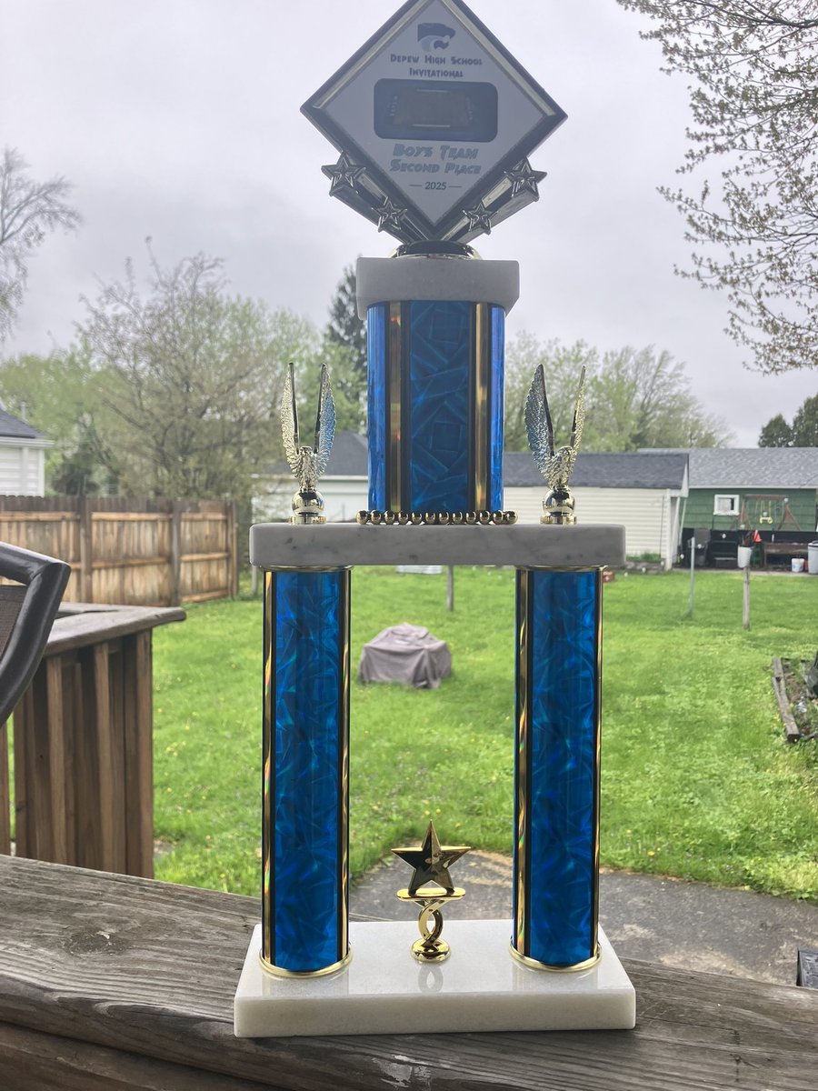 Proud of our guys today!

1 SR-Jacob Wilson (110H)

8 Ribbons
9 MEDALS
1 TROPHY!!!

1st: Paddy H(1600-PR)
Gerald Mc(HJ)
2nd: Caiden V(SP-PR AND Disc)
Parris S(TJ)
4x4(Parris, Daylen H, Parker H &amp; Jacob W)
3rd: Paddy(800-PR)
4th: 4x8(Parker, Brett J, Bryce T &amp; Paddy) &amp; Daylen(LJ)