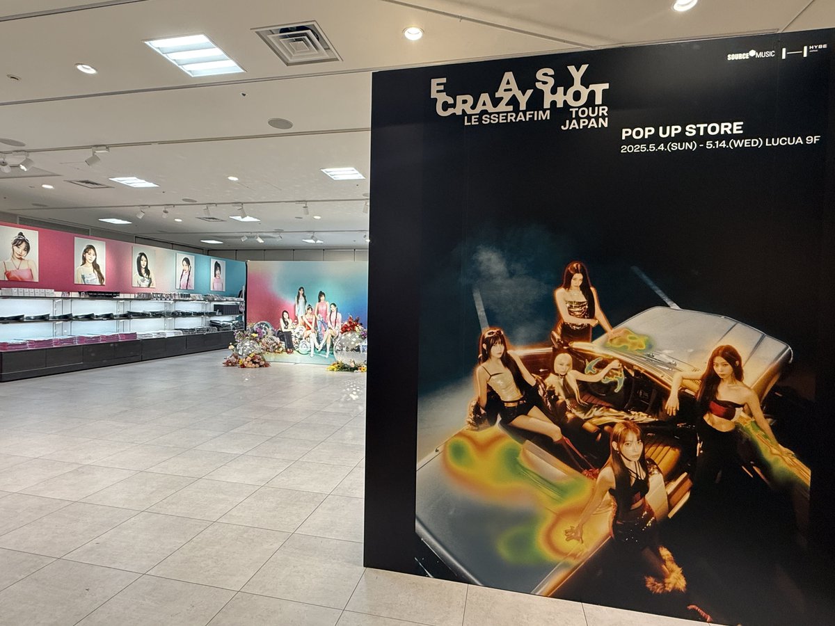 2025 LE SSERAFIM TOUR 'EASY CRAZY HOT' IN JAPAN POP UP STOREが本日
