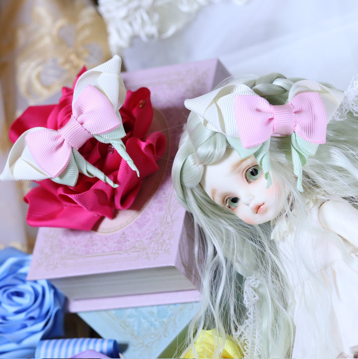 いよいよ来週ですね🌸

ゆきのいえ❄からは、和かふぇ冨士屋さん限定のおリボンをお届けいたします🧚✨
沢山の方にご覧いただけますと嬉しいです🍀

私は一般で参加予定です～🪄