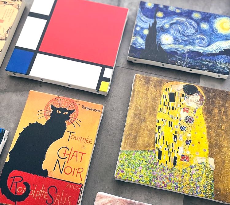 古塔つみ ミニキャンバスアート キャンバスプリント 2 ご自宅やオフィスにお気に入りのアートを飾り、気軽に名画が楽しめる