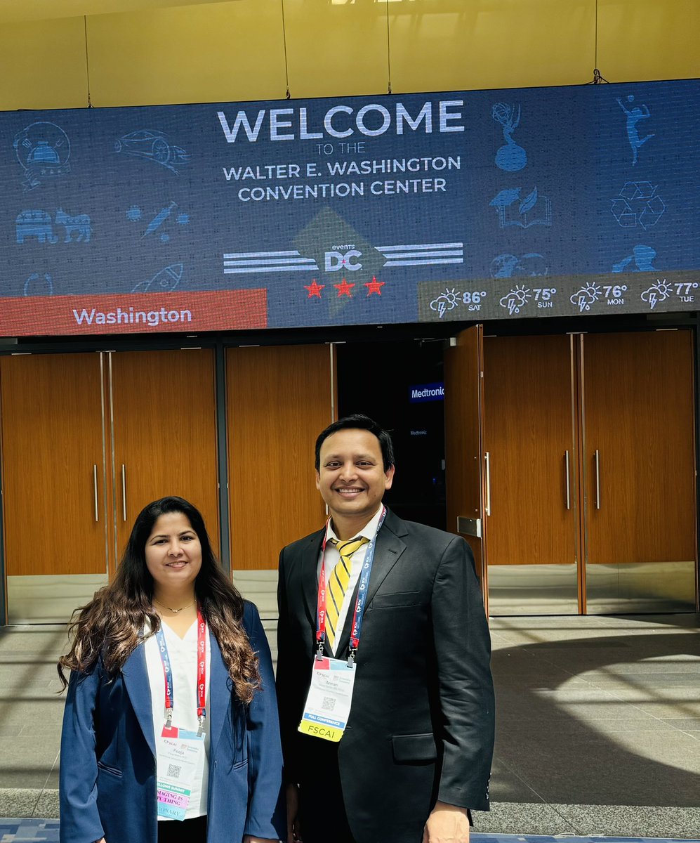 PoojaMishraMD's tweet image. #SCAI2025 Day 3: Great start with radiation safety! Many congratulations to my mentor @AqamarMD for being truly inspirational and being the recipient of SCAI 30 In Their 30s Award for 2025!!! Mixed feelings with a goodbye for now to @SCAI but enjoyed the great weather+meal in #DC