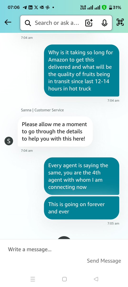 Rembrandt (@rajivtiwari) on Twitter photo <a href="/amazonIN/">Amazon India</a> What is wrong with Amazon, can't track my order can't deliver.. agents keep switching. This is going on since yesterday night with 0 accountability <a href="/amazonIN/">Amazon India</a> <a href="/amazon/">Amazon</a> <a href="/amazonIN/">Amazon India</a> What is wrong with Amazon, can't track my order can't deliver.. agents keep switching. This is going on since yesterday night with 0 accountability <a href="/amazonIN/">Amazon India</a> <a href="/amazon/">Amazon</a>