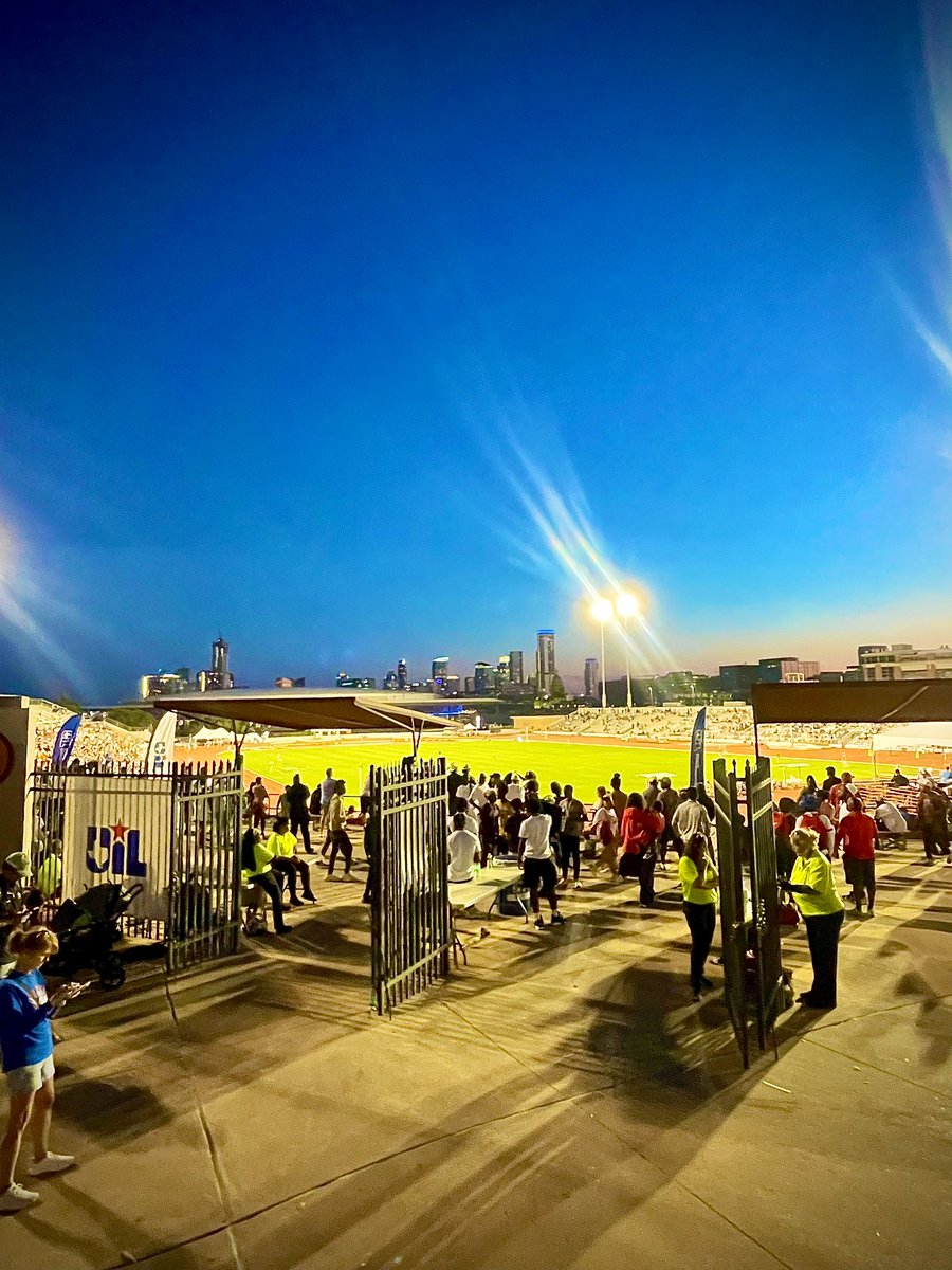 What a backdrop to watch our boys track team compete #Texas