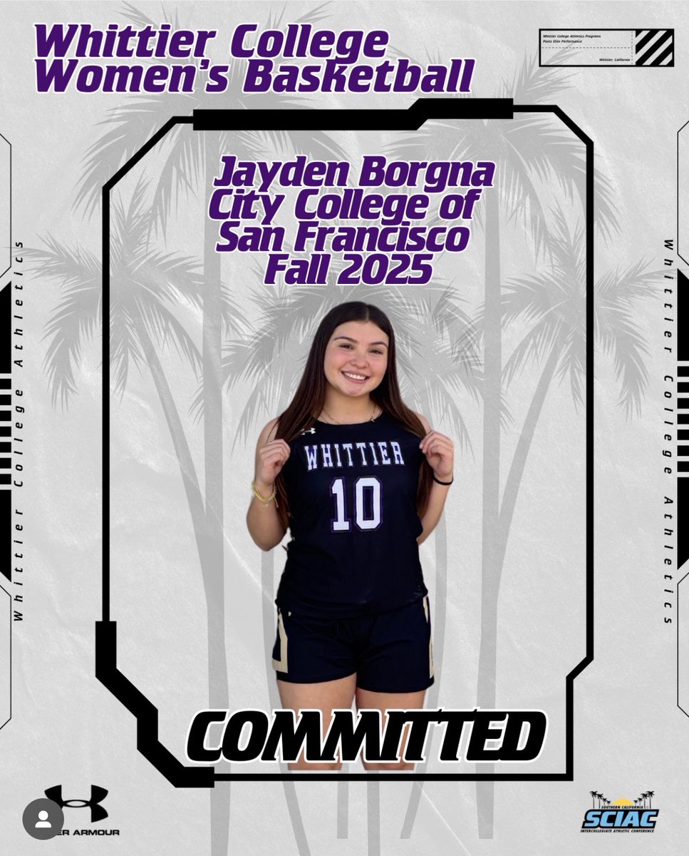 CCSF Women's Bball (@ccsfwbb1) on Twitter photo Congrats to Sophomore Point Guard Jayden Borgna on committing to Whittier College where she will continue her athletic and academic career! We are so proud of you Jayden! #GoRams 
#noplacelikecity #jucoproduct #nexevel #foreveraRam #wemovekidsON #citysituation Congrats to Sophomore Point Guard Jayden Borgna on committing to Whittier College where she will continue her athletic and academic career! We are so proud of you Jayden! #GoRams 
#noplacelikecity #jucoproduct #nexevel #foreveraRam #wemovekidsON #citysituation