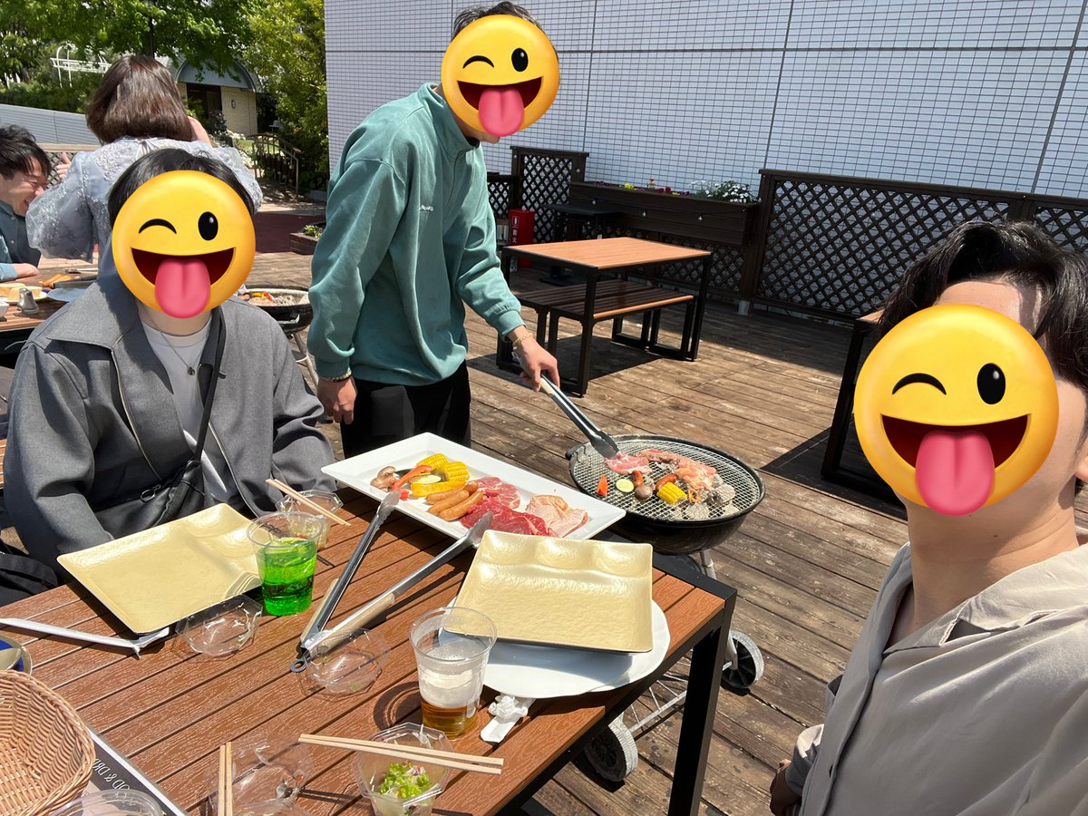 つな含む元バンドメンバーとBBQした🍖
ゴールデンウィークって感じ！(ほぼ仕事)
