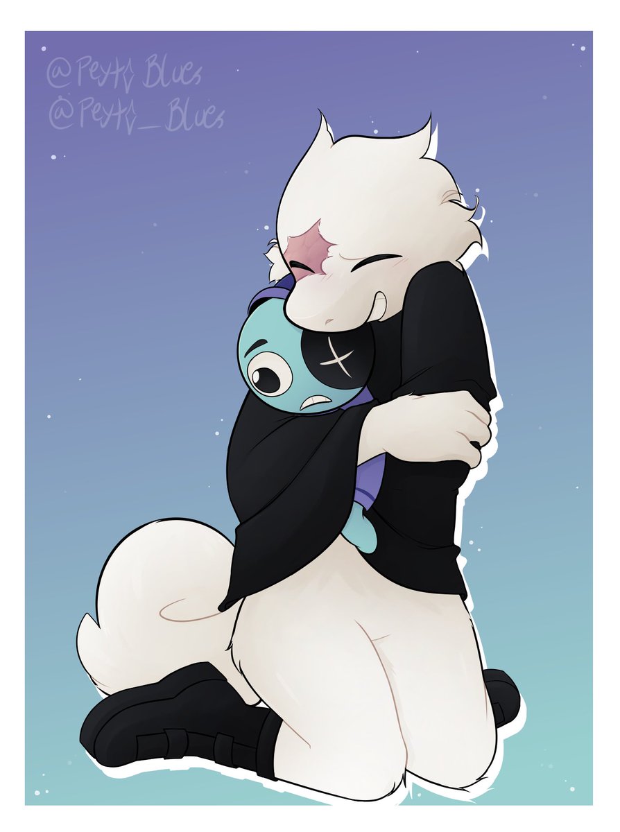 Absolutely adorable art of my lad an my astro design! I love it so much I'm crying aahhhhh! Please check out the artist Ong 🙏 They deserve the love for these!

🎨: <a href="/PeytoBlue/">Blue</a>