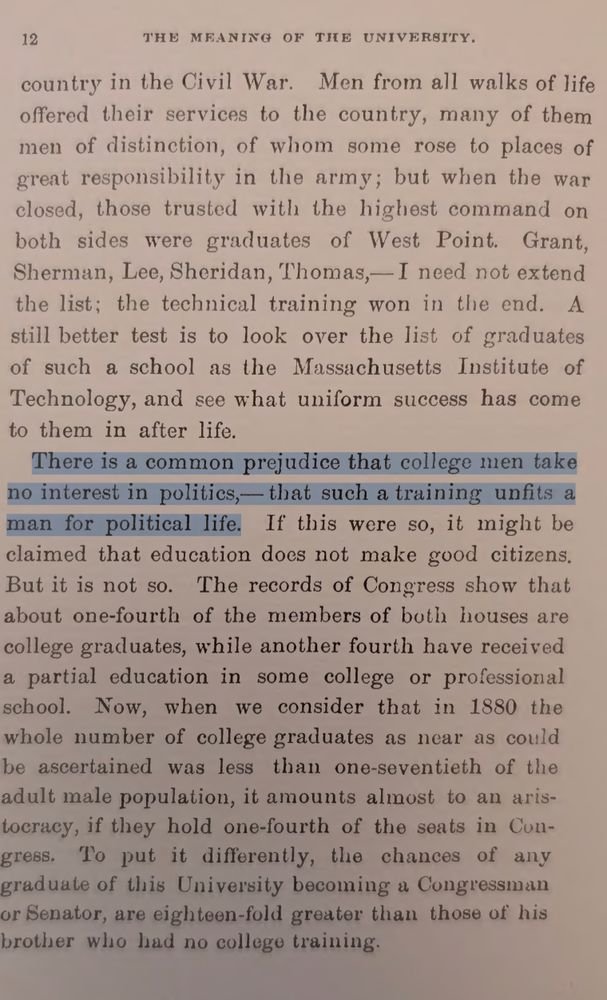 p_e_t_e_r_s_e_n's tweet image. In the 1890s it was apparently a cliché that college ruined young men for politics. The wisdom of the ancients.
