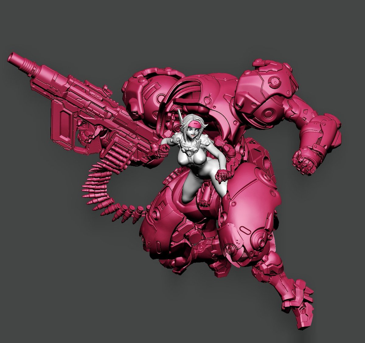 1927822LE's tweet image. 最近的新作品 参考士郎正宗设计风格的动力装甲少女