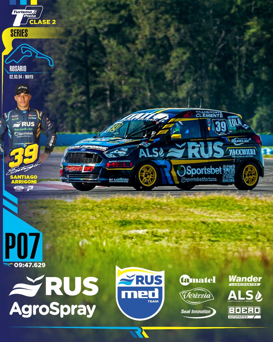 Rus Med Team (@rusmedteam) on Twitter photo ✅️ SERIE
<a href="/TurismoPista/">Turismo Pista</a>
✔️ <a href="/Sanarrigoni/">sān</a>
🔷 <a href="/consultoramed/">Consultora Med</a>
<a href="/mauromedina74/">Mauro Medina</a>
@cruzzettiracing
<a href="/carlos_serpero/">Carlos Serpero</a>
💙 #MasQueUnEquipo
<a href="/ruseguros/">ruseguros</a>
<a href="/RUSDeportes/">RUS Deportes</a>
<a href="/AgroSprayAR/">AgroSpray</a>
<a href="/WanderLub/">Wander Lubricantes</a>
<a href="/Exintrader/">Exintrader SA</a>
<a href="/AgriLiquid/">Agri Liquid Solutions Argentina</a>
#Verizzia
#SealInnovation
#Boero ✅️ SERIE
<a href="/TurismoPista/">Turismo Pista</a>
✔️ <a href="/Sanarrigoni/">sān</a>
🔷 <a href="/consultoramed/">Consultora Med</a>
<a href="/mauromedina74/">Mauro Medina</a>
@cruzzettiracing
<a href="/carlos_serpero/">Carlos Serpero</a>
💙 #MasQueUnEquipo
<a href="/ruseguros/">ruseguros</a>
<a href="/RUSDeportes/">RUS Deportes</a>
<a href="/AgroSprayAR/">AgroSpray</a>
<a href="/WanderLub/">Wander Lubricantes</a>
<a href="/Exintrader/">Exintrader SA</a>
<a href="/AgriLiquid/">Agri Liquid Solutions Argentina</a>
#Verizzia
#SealInnovation
#Boero