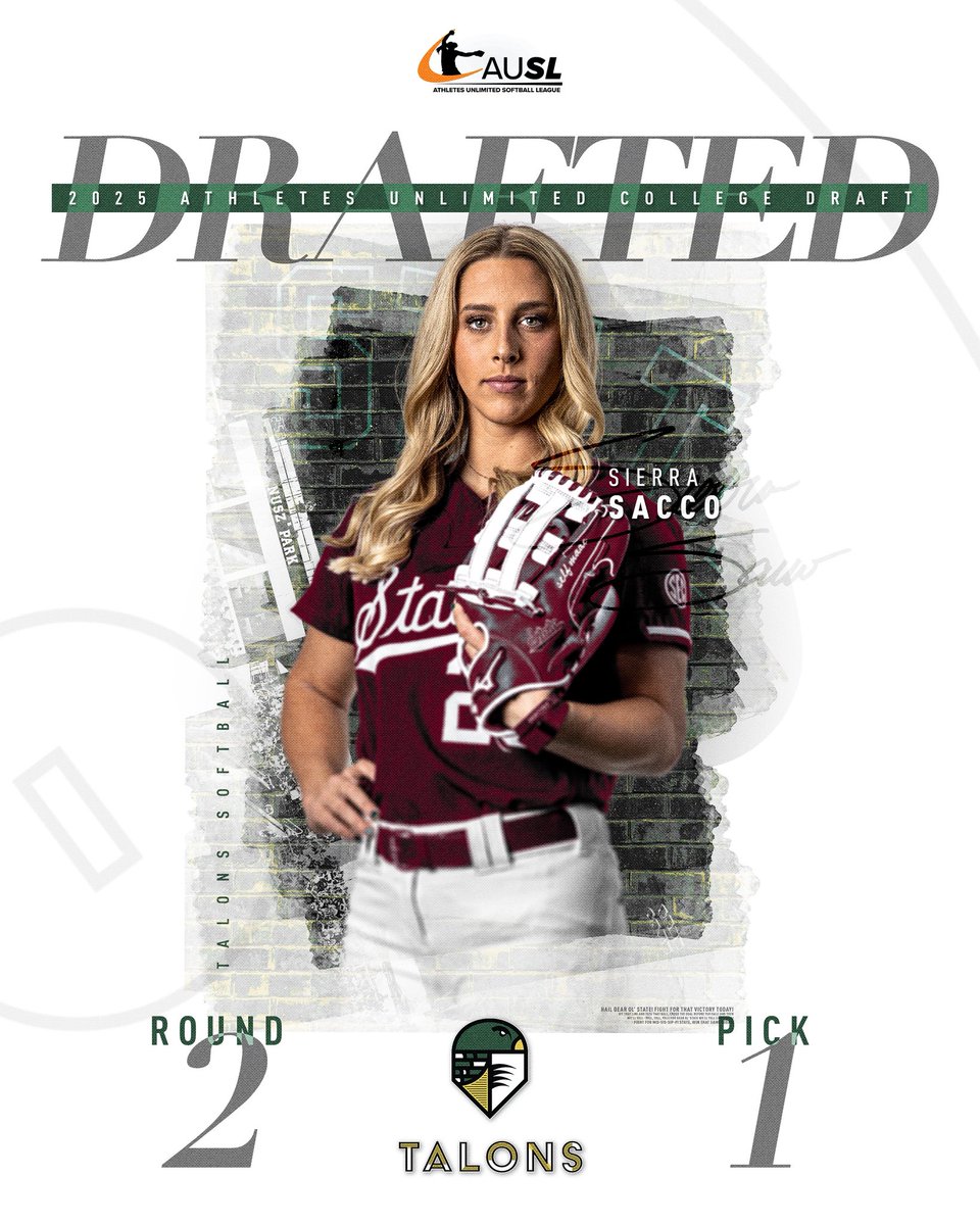 Mississippi State Softball (@hailstatesb) on Twitter photo The 14th Bulldog to be selected in a professional draft! Congratulations <a href="/SierraSacco_/">Sierra Sacco</a>!
#HailState🐶 The 14th Bulldog to be selected in a professional draft! Congratulations <a href="/SierraSacco_/">Sierra Sacco</a>!
#HailState🐶