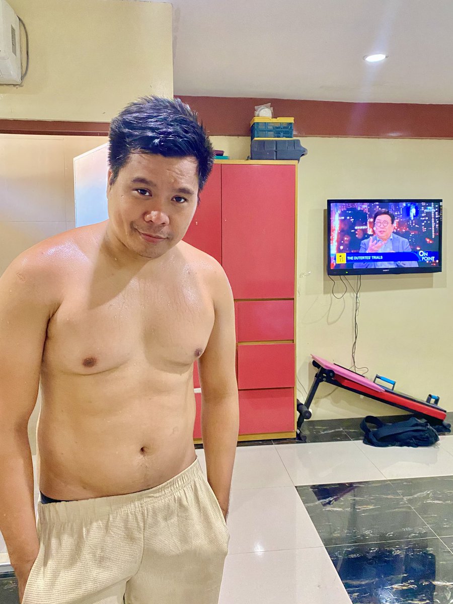 Sweating it out before my 10 am meal