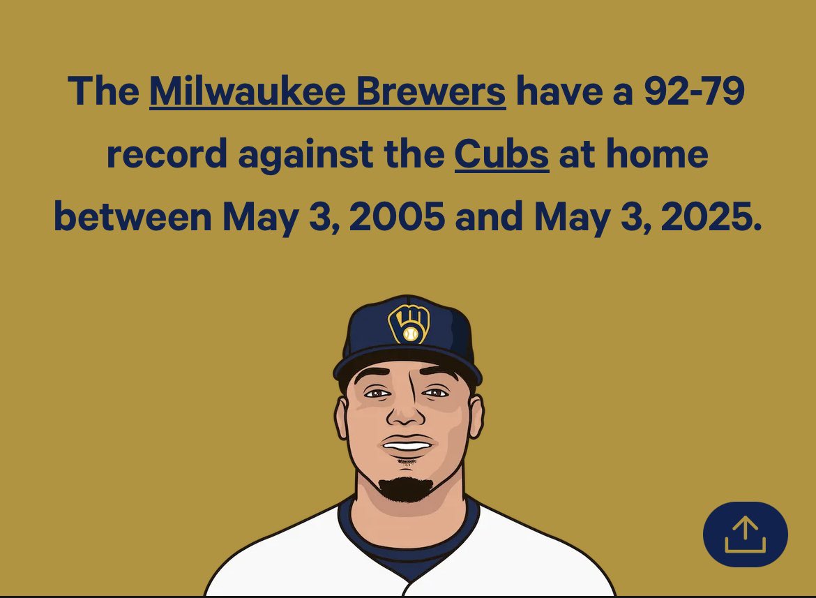 I get the whole Wrigley North bit, you guys travel well to Milwaukee. But holy shit I’ve never heard a joke overused more when the results just don’t back it up