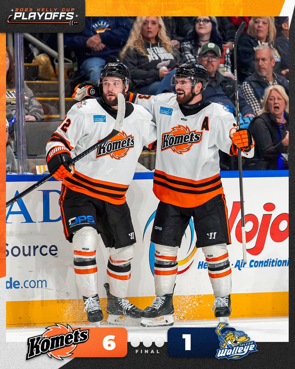 And just like that, the series is tied 1-1!

#LetsGoKomets