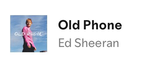 Old Phone (<a href="/edsheeran/">Ed Sheeran HQ</a>) debuts at #33 on Daily Top Songs UK, with 177,719 streams
