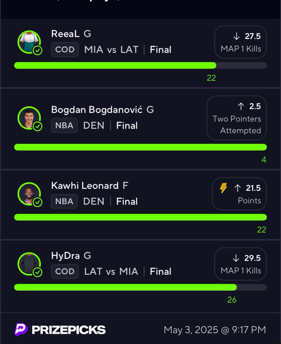UncleGPicks's tweet photo. Cashed that 💰

#PrizePicks #PrizePicksNBA #gamblingX https://t.co/LXpLr0UBuG
