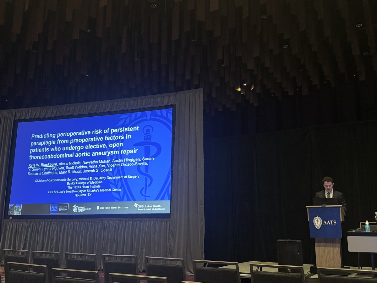 Great job <a href="/KyleWBlackburn/">Kyle Blackburn</a>  #aortaEd #AATS2025