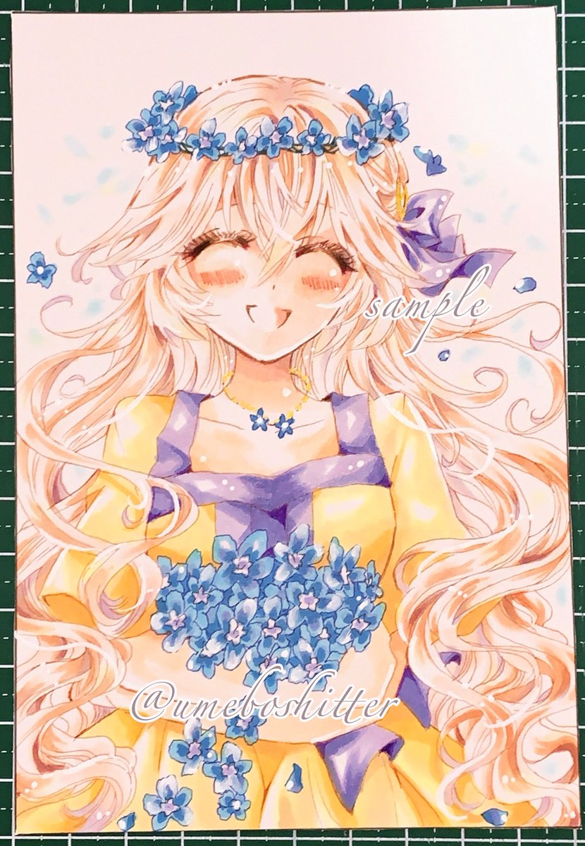 umeboshitter's tweet image. うちの子の誕生日イラスト。
