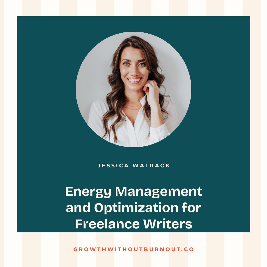 Catch Jessica Walrack at the Growth Without Burnout Summit as she shares:
“Energy Management and Optimization for Freelance Writers”
Let’s talk boundaries, burnout &amp; better workflows.
🗓️ May 6–9, 2025 | Free &amp; virtual
🔗 growthwithoutburnout.co