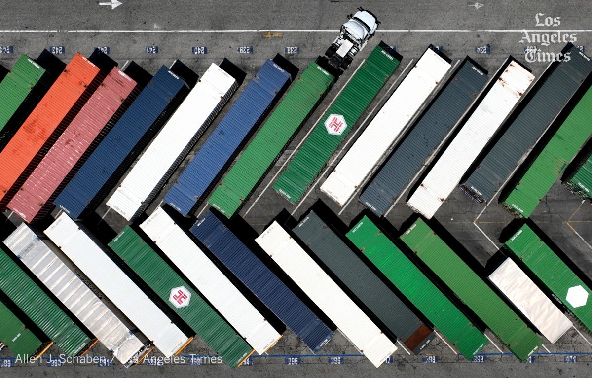 Allen J. Schaben (@alschaben) on Twitter photo Tariffs bring shipping slowdown, threatening trucking jobs at L.A. ports
<a href="/latimes/">Los Angeles Times</a> <a href="/latimesphotos/">L.A. Times Photos</a> <a href="/latimesbusiness/">LA Times Business</a> #tariff latimes.com/business/story… Tariffs bring shipping slowdown, threatening trucking jobs at L.A. ports
<a href="/latimes/">Los Angeles Times</a> <a href="/latimesphotos/">L.A. Times Photos</a> <a href="/latimesbusiness/">LA Times Business</a> #tariff latimes.com/business/story…