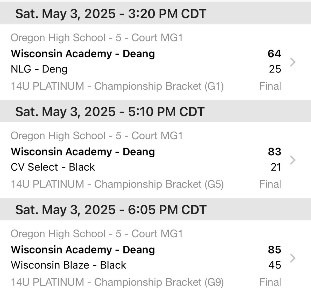 Wisconsin Academy (@wiscoacademy) on Twitter photo Congratulations to 14U Wisconsin Academy - Deang for winning the <a href="/SEAFacilities/">SEA Facilities</a> Hoops 4 A Cause tournament Championship today!
#WABFam Congratulations to 14U Wisconsin Academy - Deang for winning the <a href="/SEAFacilities/">SEA Facilities</a> Hoops 4 A Cause tournament Championship today!
#WABFam