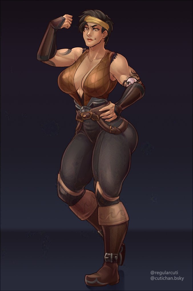 RegularCuti's tweet image. Tattooed gal commission.
#warcraft