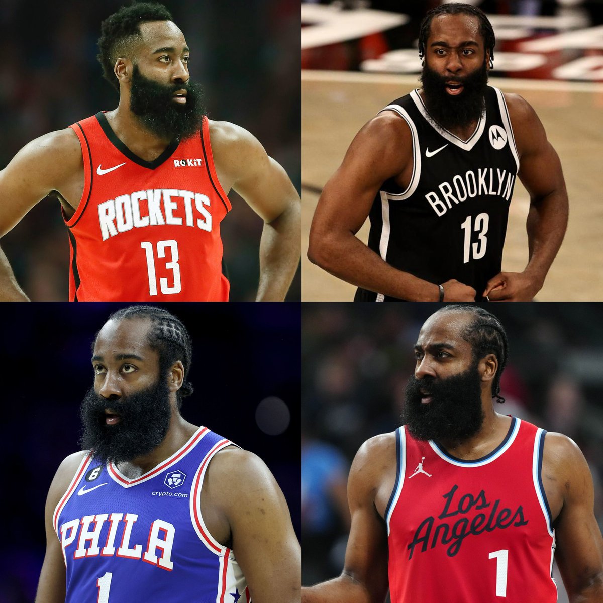LegionHoops's tweet photo. James Harden has now lost a Game 7 with FOUR different teams 😳

(h/t @BricksCenter) https://t.co/icm6pBfn4h