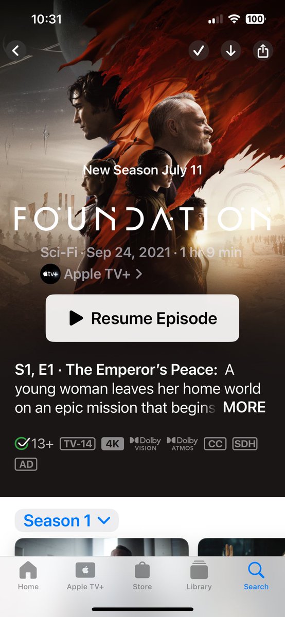 According to the <a href="/AppleTV/">Apple TV</a> app, the third season of #Foundation arrives July 11, but you would never know it from their lack of promotion.