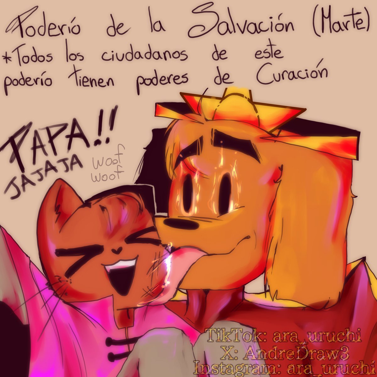 AndreDraw3's tweet image. English version on my profile
Nah más quería mostrarles los poderes de Petey y Dogman xD repitooooo es un AU de magia/fantasía
#dogmanxpetey #dogmanau #dogmanpetey #detey