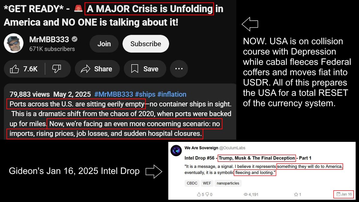 you can't have a Reset without re-setting the USA.

everything Gideon warned of in January (justpaste.it/u/OculumLabs) is coming to pass.

#wef #digitalid #cbdc #recession #trumptariffs #billgates #AI #chatgpt #china #trump #blackout #israel #cbdcs #trumprecession #tariffs
