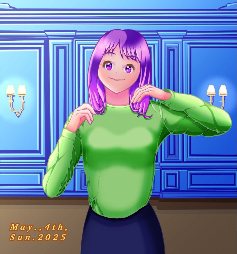 オリキャラの藤沢紫音です✨
#創作 #オリジナル
#絵描きさんと繋がりたい
#GWイラスト展示会2025
#春の創作クラスタフォロー祭り
#イラスト好きな人と繋がりたい
#デジタルイラスト