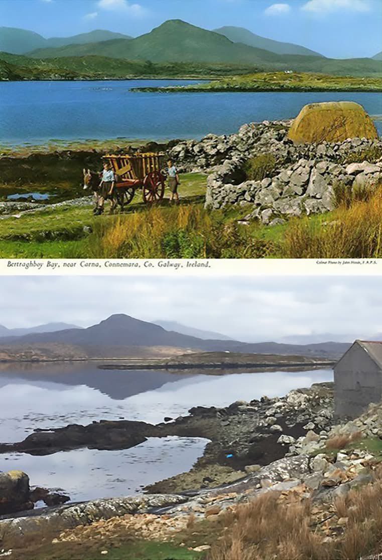 Bertraghboy Bay, near Carna, Connemara, Co. Galway, Then and Now...