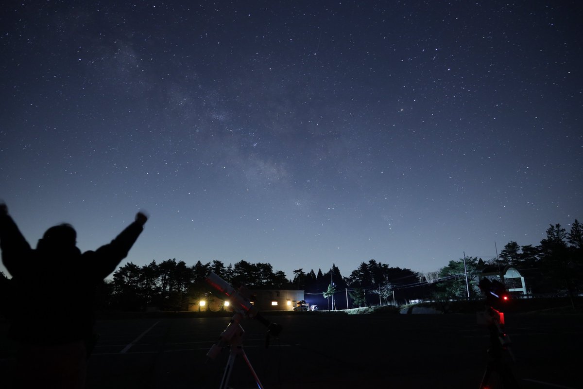 SpacePicture's tweet image. #天体写真
天の川（南天）と撮影風景