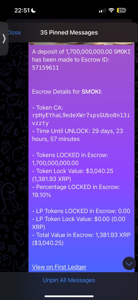 Thank you <a href="/XRPDiamond/">$RIZZLE HOLDER. XRPDiamond👐</a> for getting me onboarded to $UNLOCKED.
