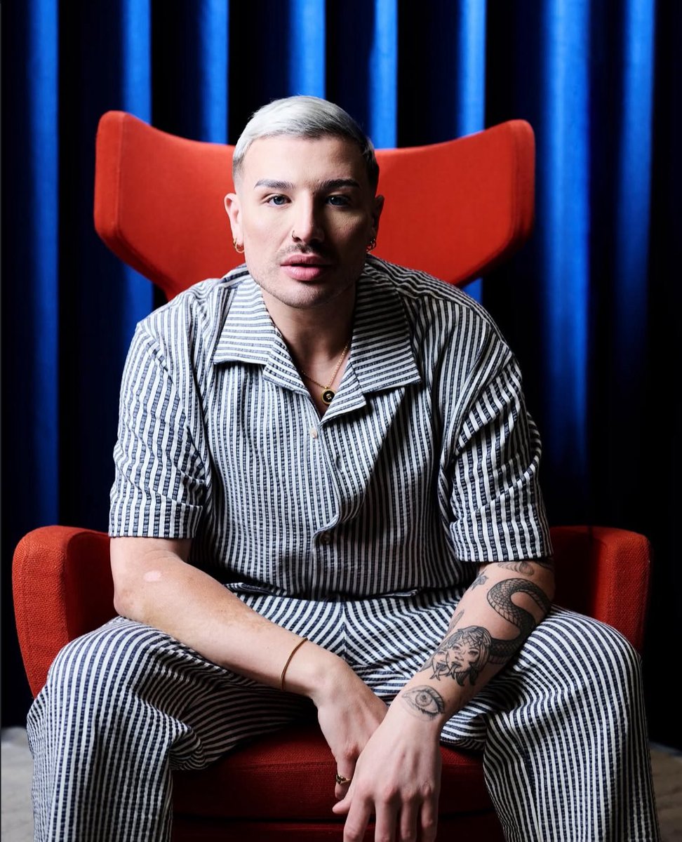 Danny Beard looks radiant out of drag for The Daily Mail.