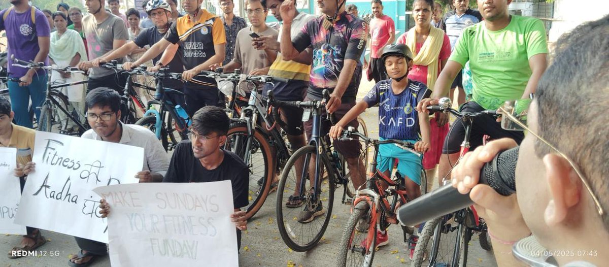 OfficialJipmer's tweet image. A big THANK YOU to everyone who joined today’s #SundayOnCycle at #JIPMER!
Great energy, great turnout & great spirit!
Let’s keep moving towards a healthier tomorrow.
#FitIndiaMovement #JIPMERFit #CycleForHealth #FitnessKiDoseAadhaGhantaRoz #JIPMERPRO