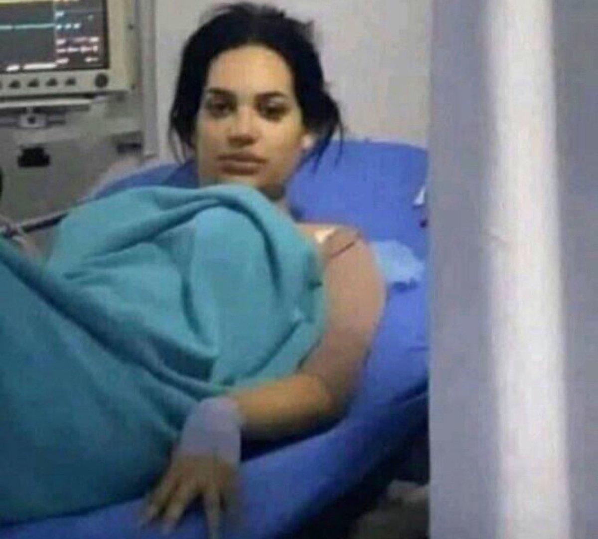 when I’m giving birth and I hear him laugh with the nurses