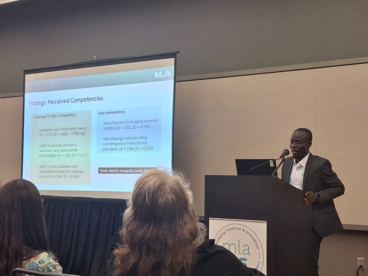 I had an engaging week as I presented our research to professional colleagues at the <a href="/MedLibAssn/">Medical Library Assn</a>'s 2025 in Pittsburgh. Many thanks to the <a href="/TETFundNg/">TETFund</a> for the sponsorship to attend and learn immensely at the prestigious #MLANET25 conference.