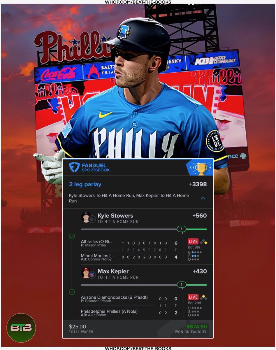 CamdenCaps's tweet image. God I really wanted all 3 but this was still a super fun hit

Will giveaway $25 tomorrow to 2 people that like or rt this tweet

You can use code “FirstPitch” for 50% off your first month 🤝

beatthebooks.link/camden