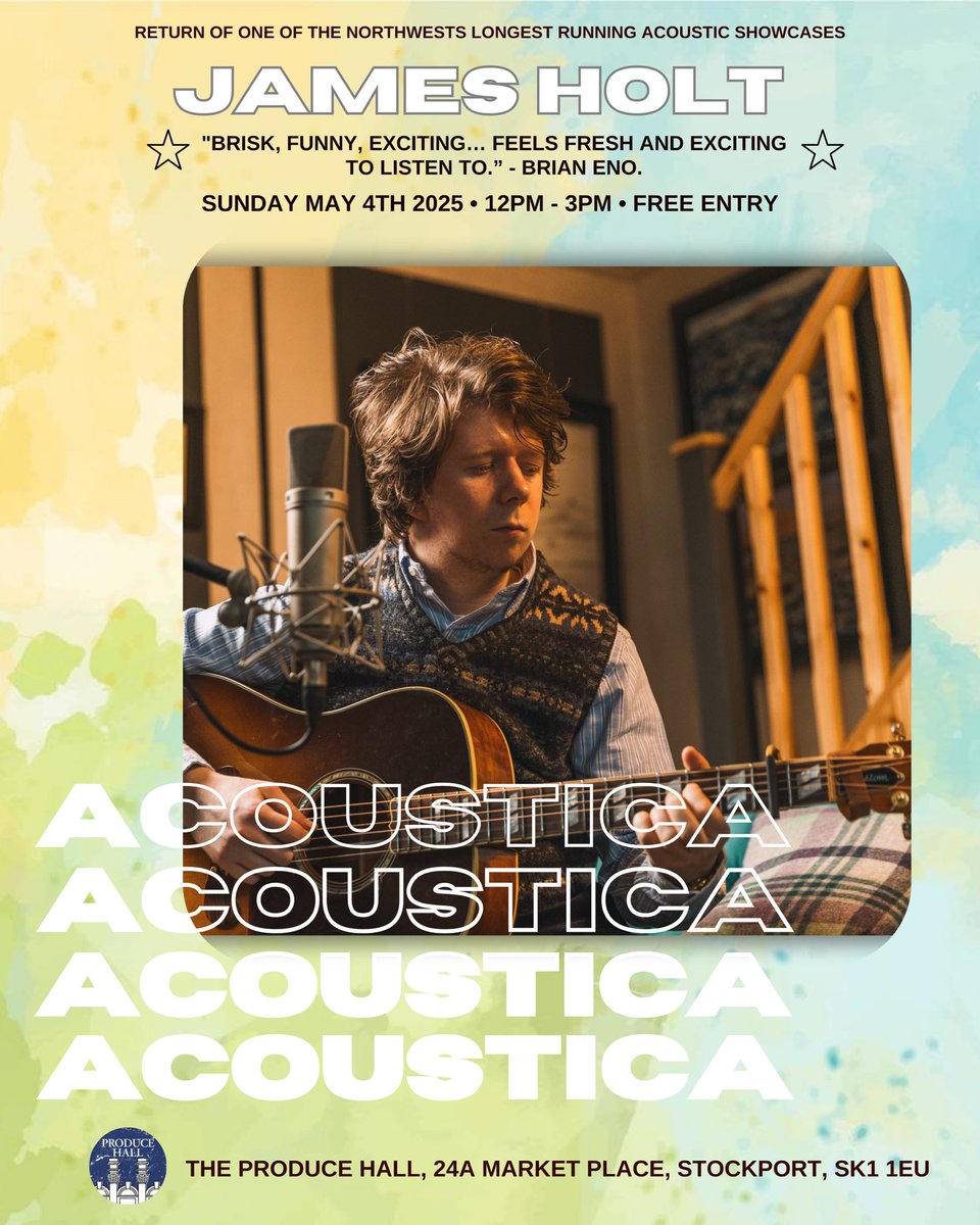 Benji Taylor (@mrbenjitaylor) on Twitter photo Amazing free live music at the Produce Hall today from <a href="/jamesholtmusic/">James Holt</a> 12pm - 3pm
Loads of ace food options too 🌞 Amazing free live music at the Produce Hall today from <a href="/jamesholtmusic/">James Holt</a> 12pm - 3pm
Loads of ace food options too 🌞
