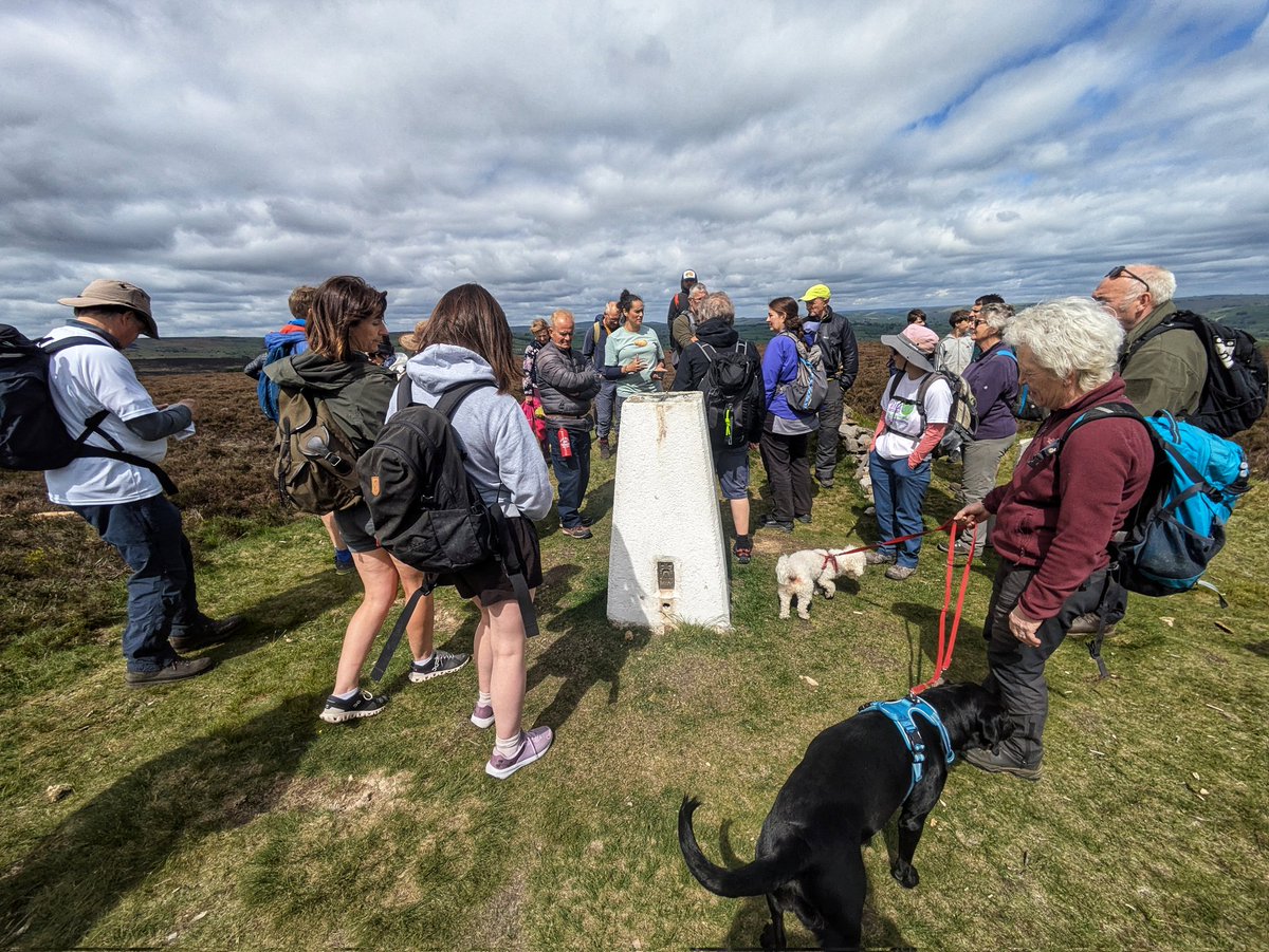 PhotoWalk55's tweet photo. Yesterday's walk was a very interesting and informative "Hidden Histories" talk and walk with Mary-Ann Ochota. Part of the Staffordshire Moorlands Walking Festival from Warslow up to an Ethel, Revidge (1316ft) and back. #smwalkingfest #staffordshirewalking #staffordshire https://t.co/tm6wMBcKaw