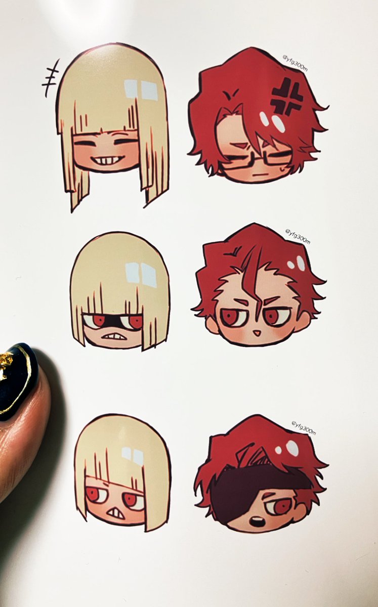 自分用にシールにしてみたんだけど私のデフォ絵平藍めちゃかわいいね（自画自賛）