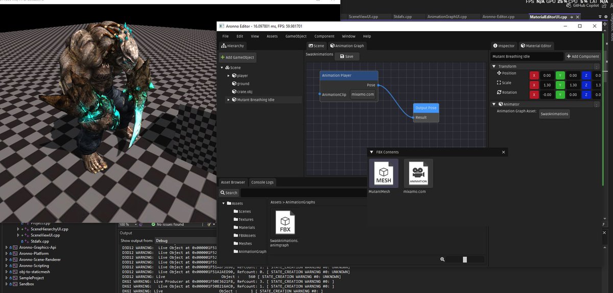 stringvariable's tweet image. First look of my personal game engine project called the Aronno Engine (still in development) #game #gameengine #solodev #unity #ue5 #godot