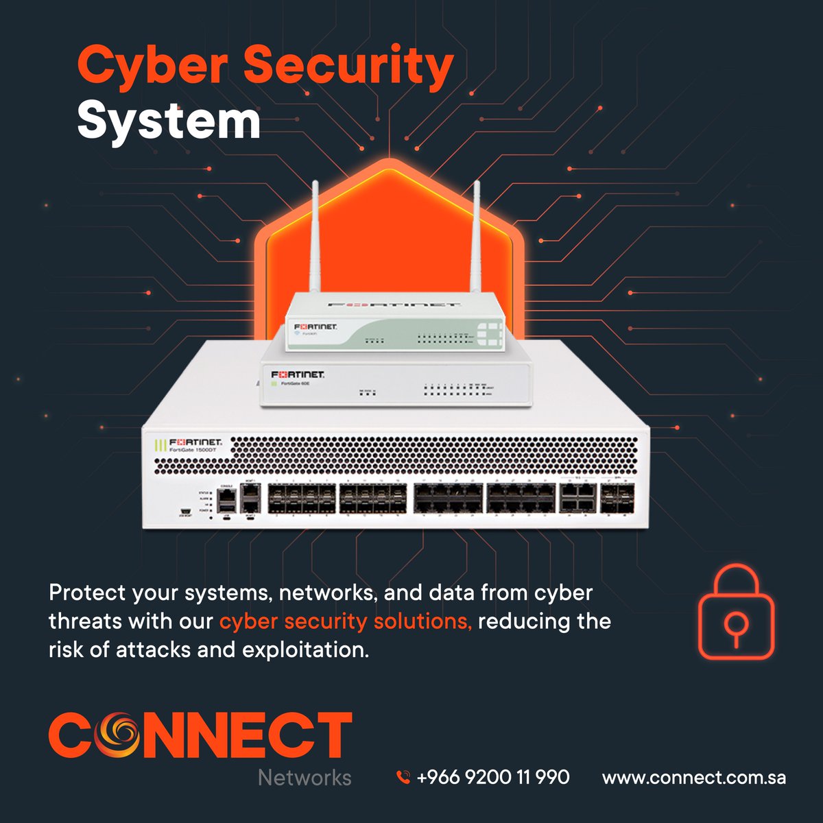 connectnetwrks's tweet image. 🛡️ Protect your business with top-tier #CyberSecurity solutions!
From SMBs to enterprises, we’ve got you covered with:
🔹 Fortinet
🔹 Barracuda
🔹 Palo Alto Networks

Reduce risks. Block threats. Stay secure.
👉 connect.com.sa
📞 +966 9200 11 990
#ConnectNetworks
