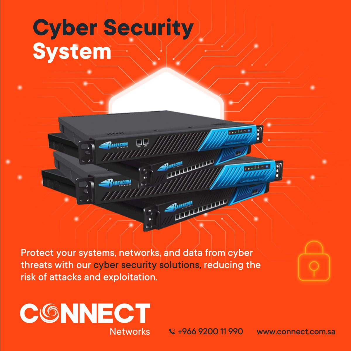 connectnetwrks's tweet image. 🛡️ Protect your business with top-tier #CyberSecurity solutions!
From SMBs to enterprises, we’ve got you covered with:
🔹 Fortinet
🔹 Barracuda
🔹 Palo Alto Networks

Reduce risks. Block threats. Stay secure.
👉 connect.com.sa
📞 +966 9200 11 990
#ConnectNetworks