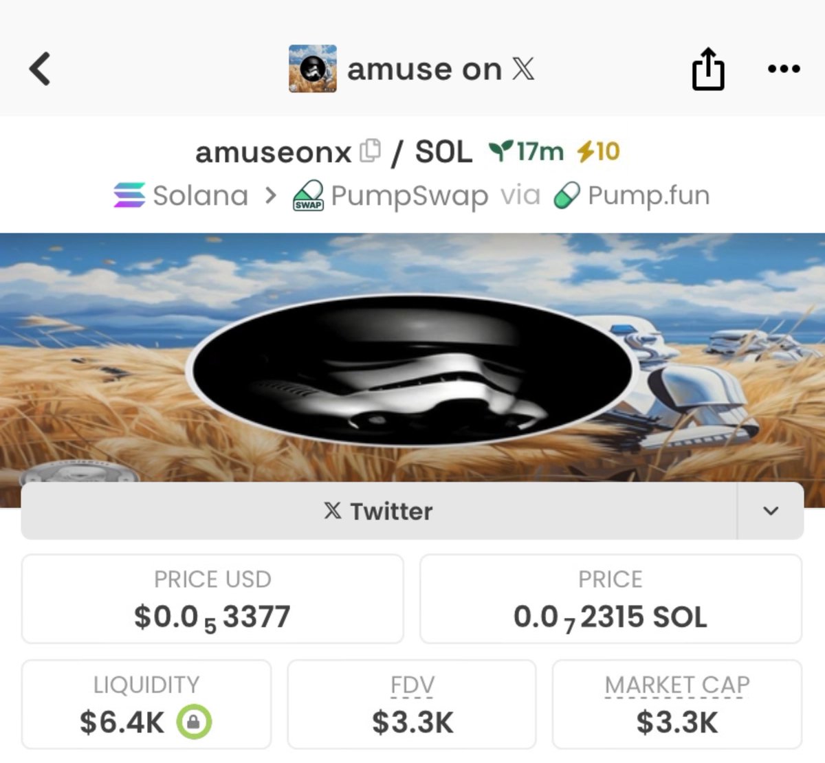 wealthnode101's tweet photo. Aped, and shared #amuseonx to my Elite TG at a meager Mcap of $3.3K. Calls like this are consistent in my TG. $300k plus made 🚀

Ca 2t7SanEtAjf35FERcfzzSTo8rajgV6YZWZYVVoRZpump https://t.co/KHcfj5vCyn