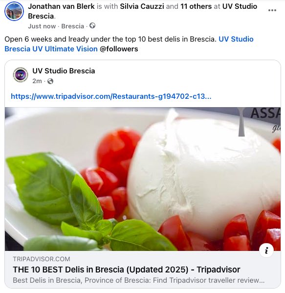 The 10 best delis in Brescia according to Tripadvisor. Please review and add to our following, and more important come visit. <a href="/UltimaUv/">UV Ultimate Vision</a> 
 
tripadvisor.com/UserReviewEdit…